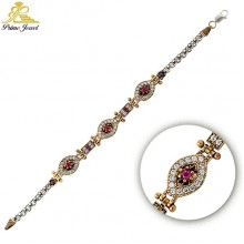 Gümüş Otantik Taşlı Biezik /Bileklik